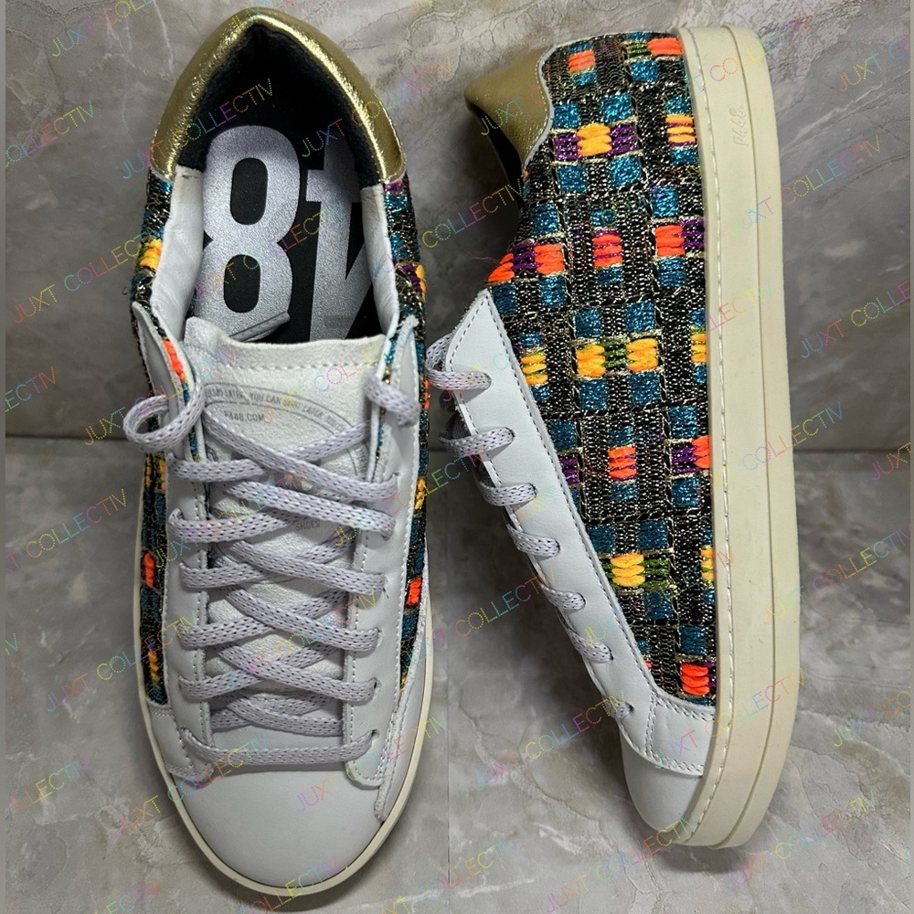 NEW - P448 John Malhia Low Top Multicolor Sneakers
Women's Size EU 38/ US 7.5-8